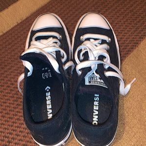 Black pair of converse